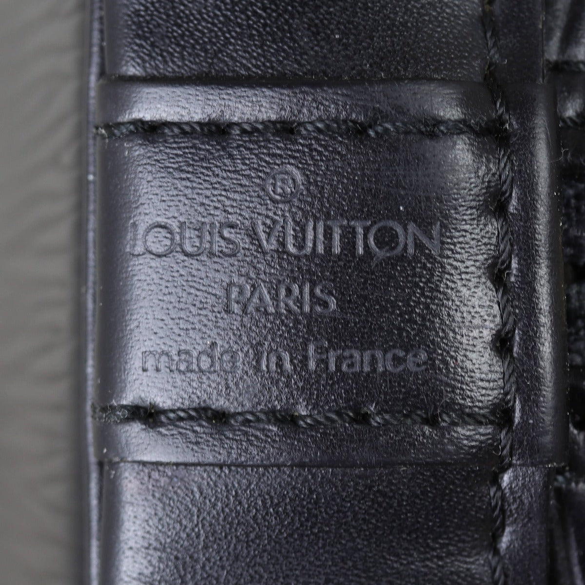 Louis Vuitton Alma PM Epi Interior Stamp