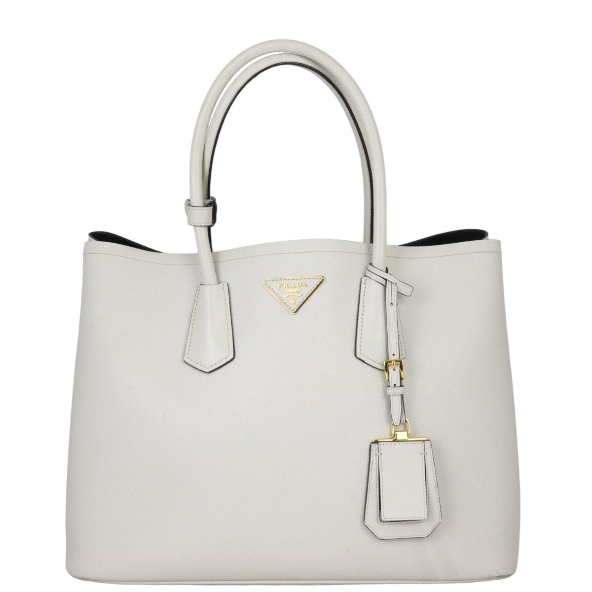 Prada Saffiano Cuir Double Bag Large