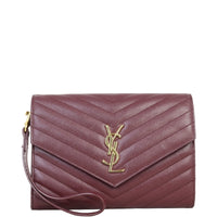 Saint Laurent Cassandre Flap Wristlet Pouch