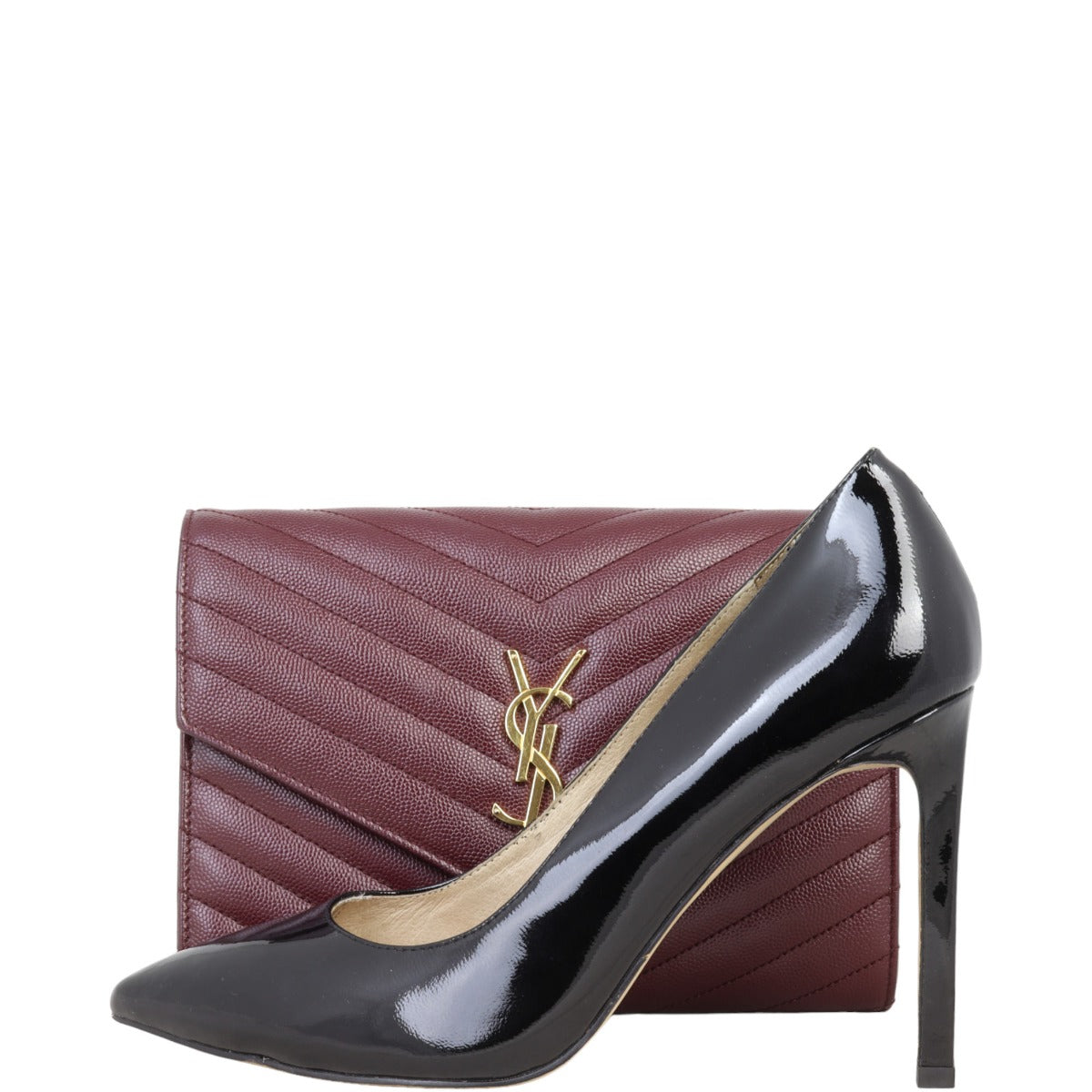 Saint Laurent Cassandre Flap Wristlet Pouch