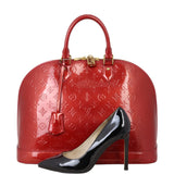 Louis Vuitton Alma GM Monogram Vernis | Red