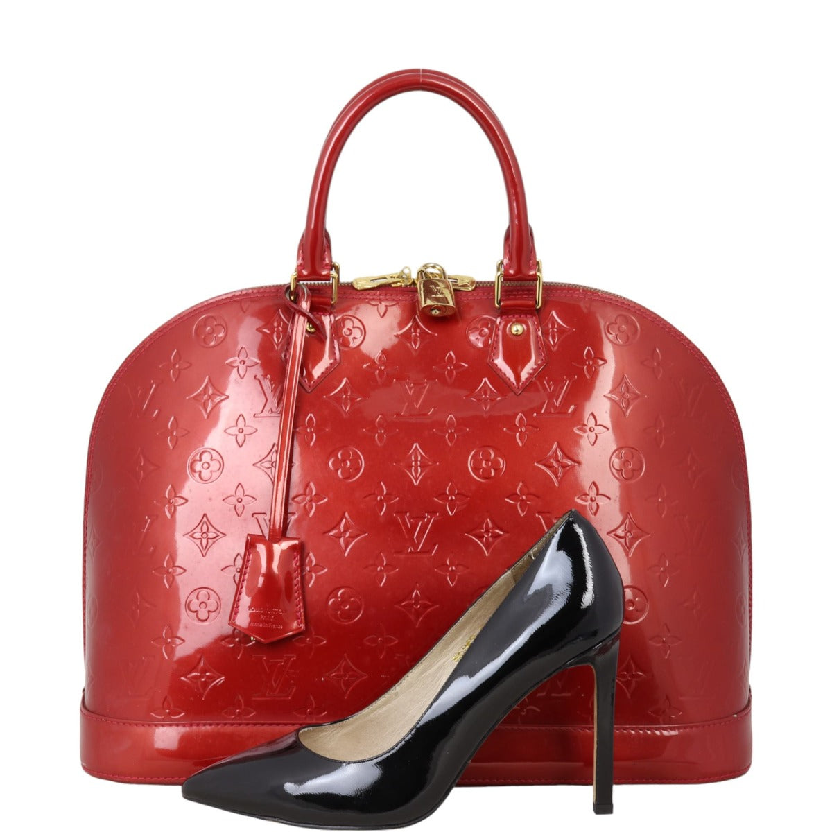 Louis Vuitton Alma GM Monogram Vernis | Red