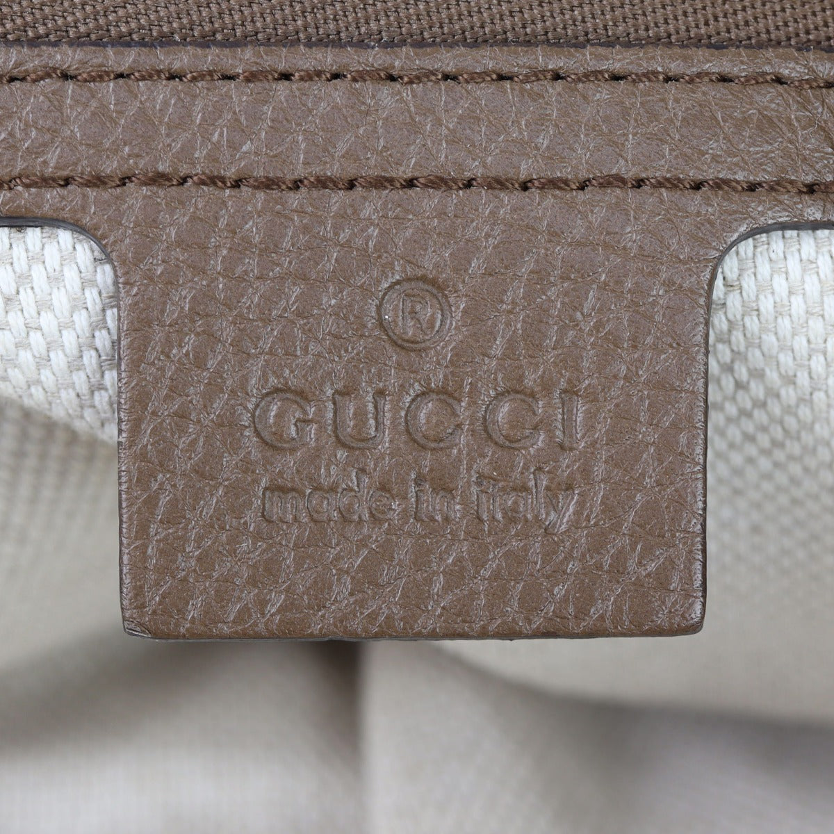 Gucci Soho Chain Shoulder Bag Medium Interior Stamp