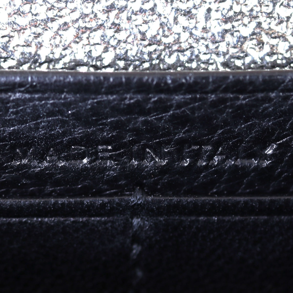 Saint Laurent Kate Tassel Chain Wallet Interior Stamp