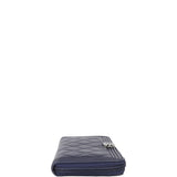 Chanel Boy Long Zipped Wallet | Navy Blue