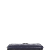 Chanel Boy Long Zipped Wallet | Navy Blue