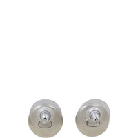 Chanel Crystal CC Button Earrings