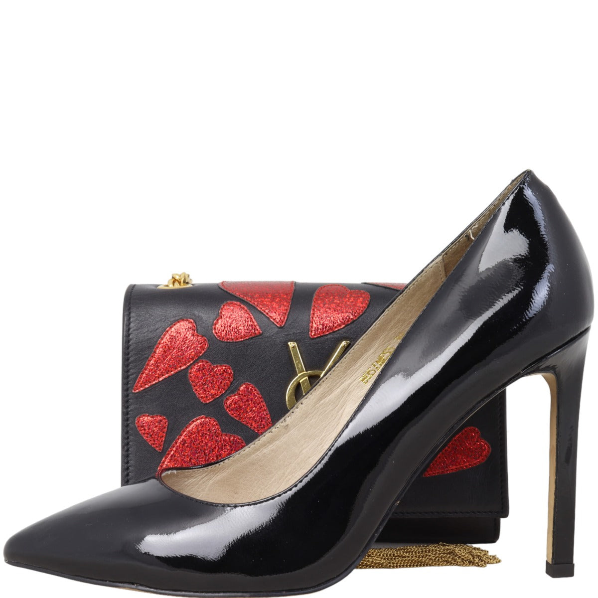 Saint Laurent Kate Tassel Chain Bag Small Hearts