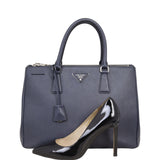 Prada Saffiano Lux Galleria Double Zip Tote Medium