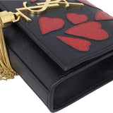 Saint Laurent Kate Tassel Chain Bag Small Hearts