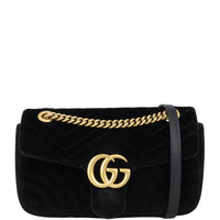 Gucci Marmont Velvet Small Shoulder Bag