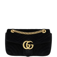 Gucci Marmont Velvet Small Shoulder Bag