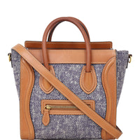 Celine Nano Luggage Tote Denim