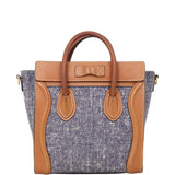 Celine Nano Luggage Tote Denim