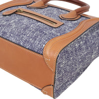 Celine Nano Luggage Tote Denim