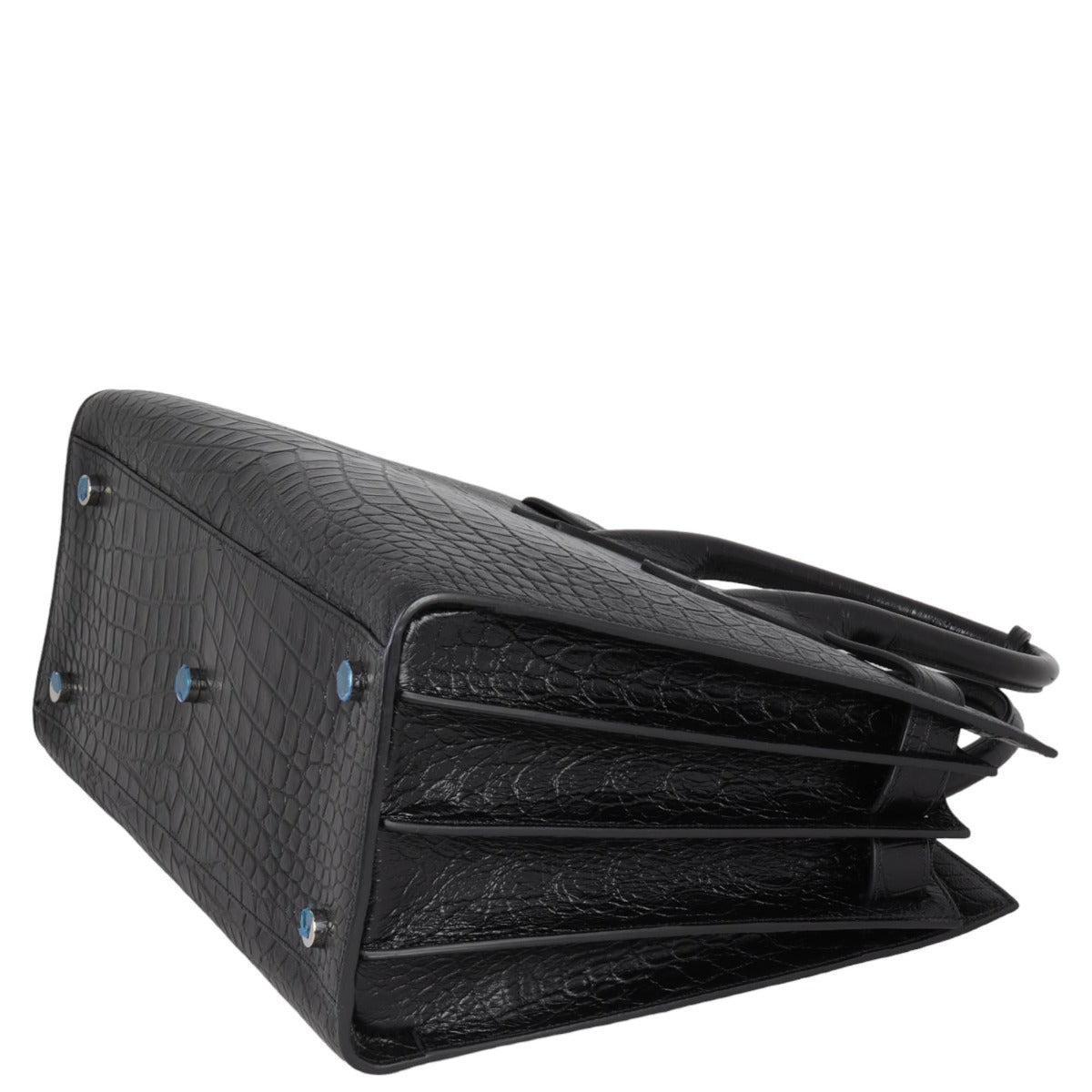 Saint Laurent Sac de Jour Small Croc-Embossed