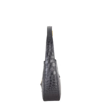 Saint Laurent Le 5 A 7 Hobo Croc-Embossed