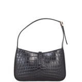 Saint Laurent Le 5 A 7 Hobo Croc-Embossed