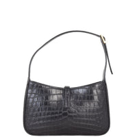 Saint Laurent Le 5 A 7 Hobo Croc-Embossed