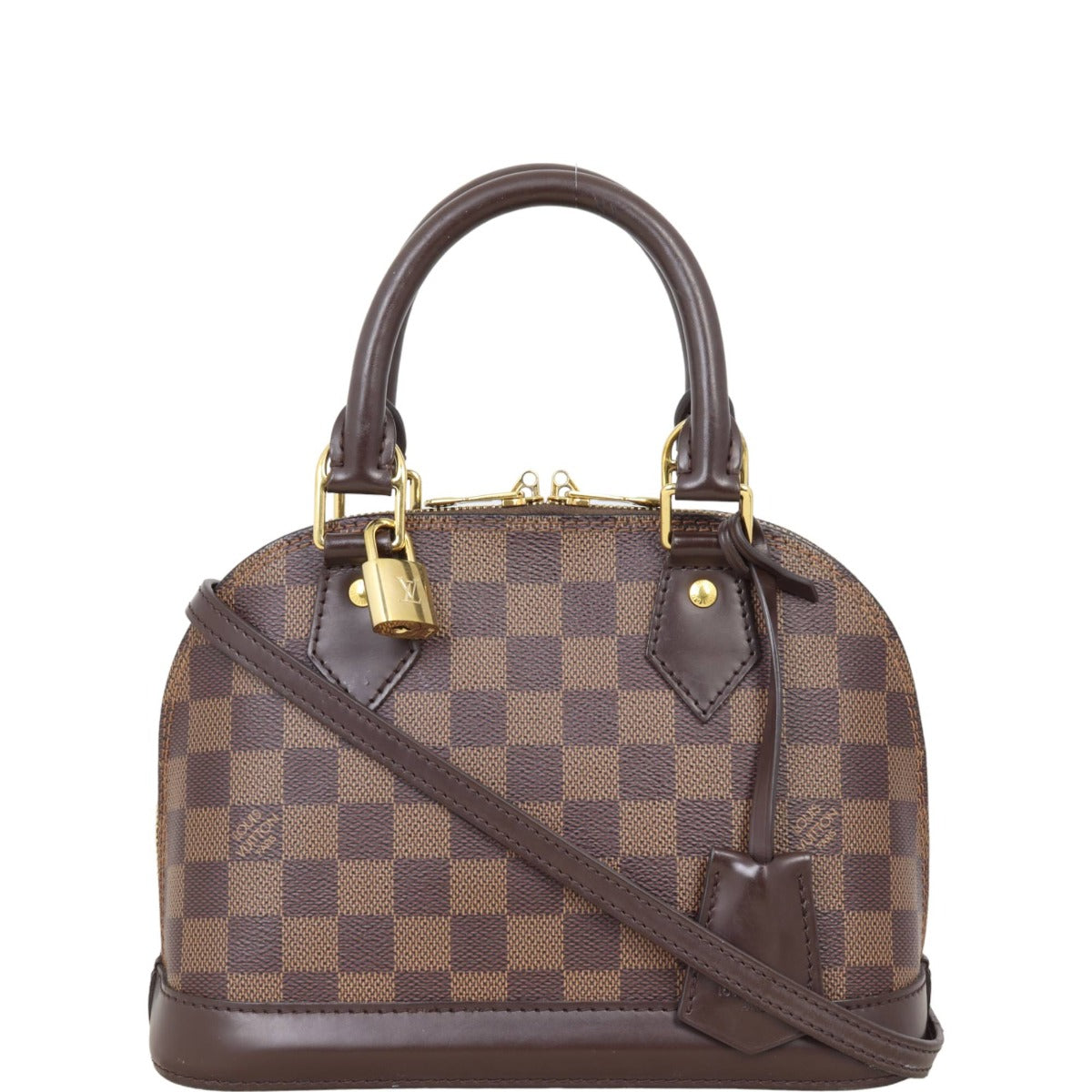 Louis Vuitton Alma BB Damier Ebene | padlock