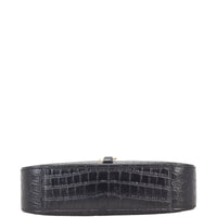 Saint Laurent Le 5 A 7 Hobo Croc-Embossed