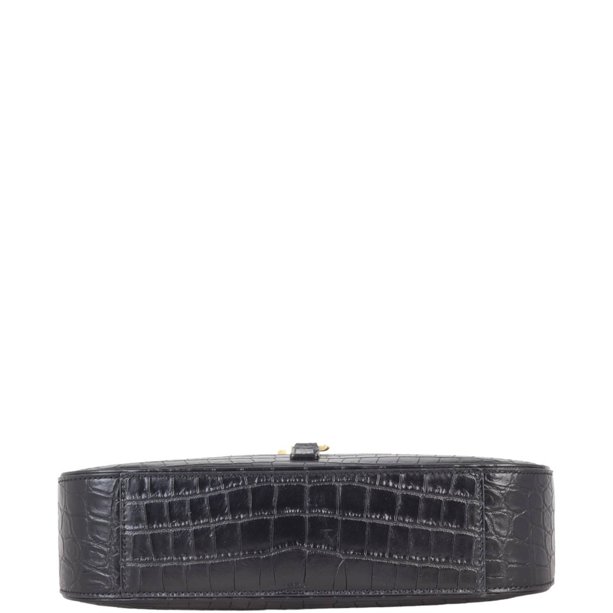 Saint Laurent Le 5 A 7 Hobo Croc-Embossed