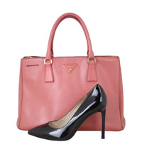 Prada Saffiano Lux Galleria Double Zip Tote Medium