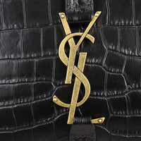 Saint Laurent Le 5 A 7 Hobo Croc-Embossed