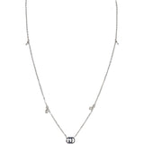Gucci GG Running 18K White Gold Diamond Necklace