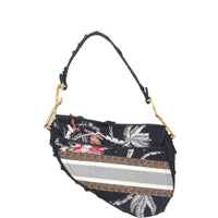 Dior Saddle Bag Embroidered Camouflage Flowers