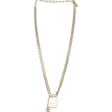 Chanel No.5 Crystal Perfume Bottle Necklace