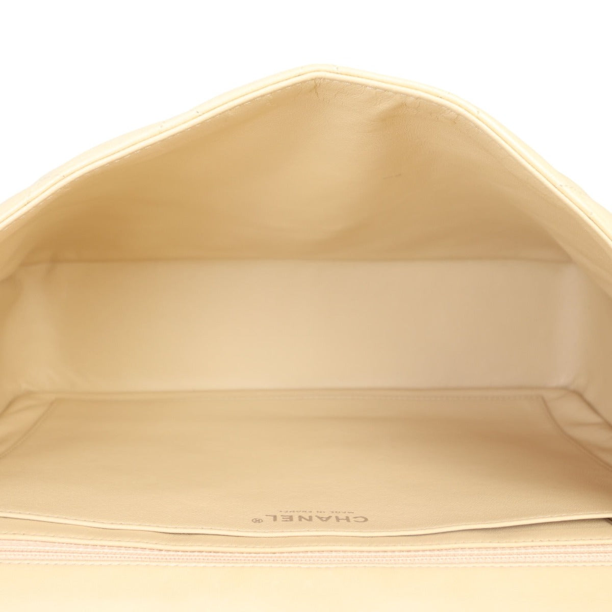 Chanel Classic Single Flap Jumbo | Beige Lambskin