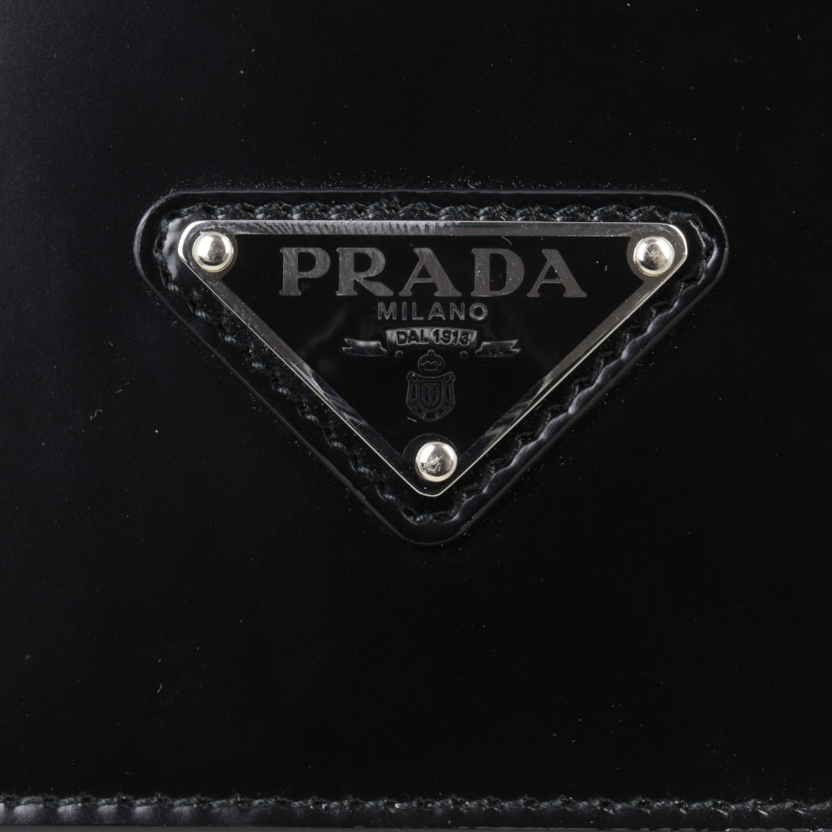 Prada Brushed Leather Chain Flap Bag