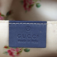 Gucci Pearl GG Marmont Denim Small Shoulder Bag
