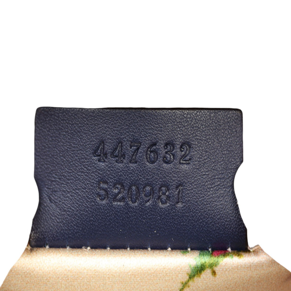 Gucci Pearl GG Marmont Denim Small Shoulder Bag