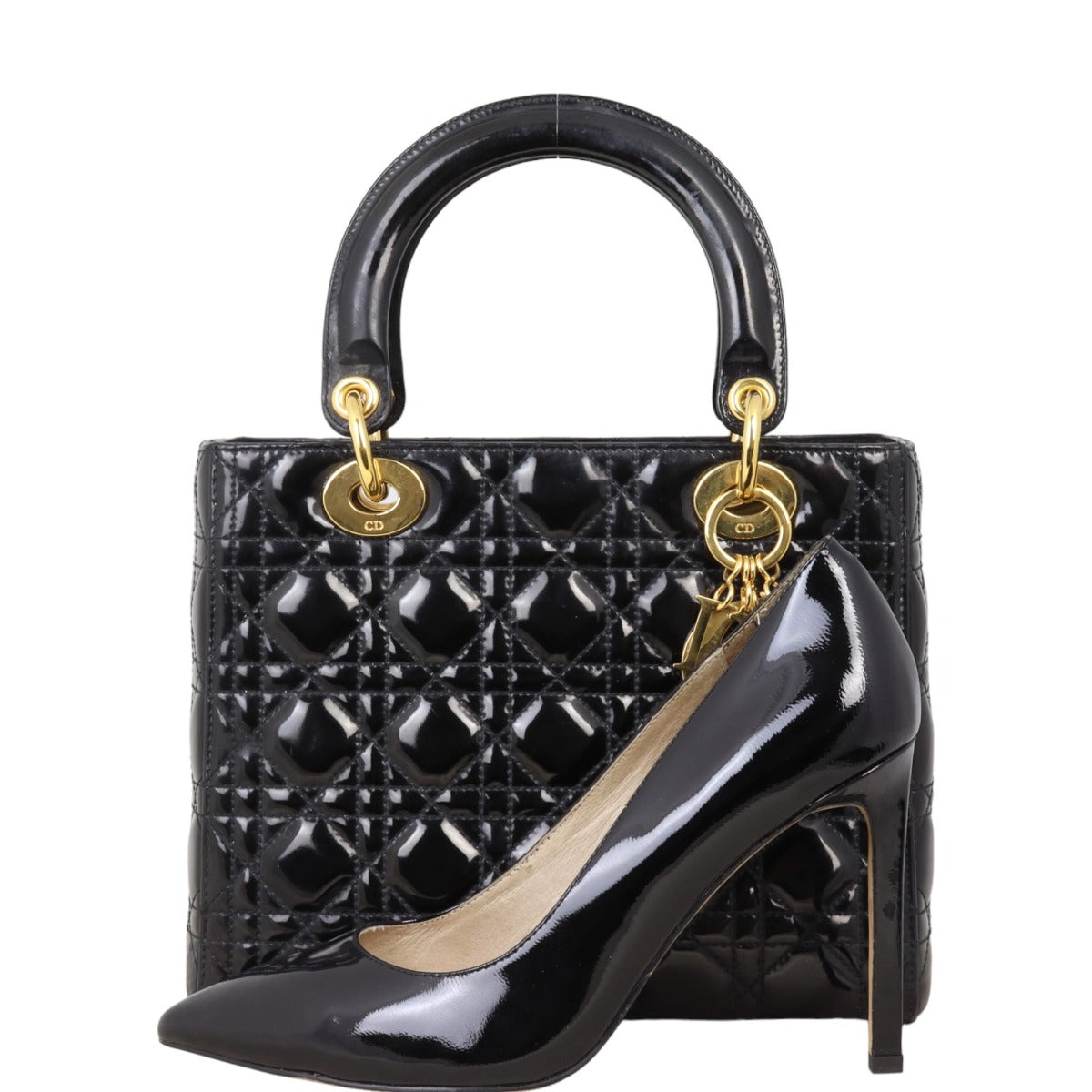 Dior Lady Dior Medium Patent