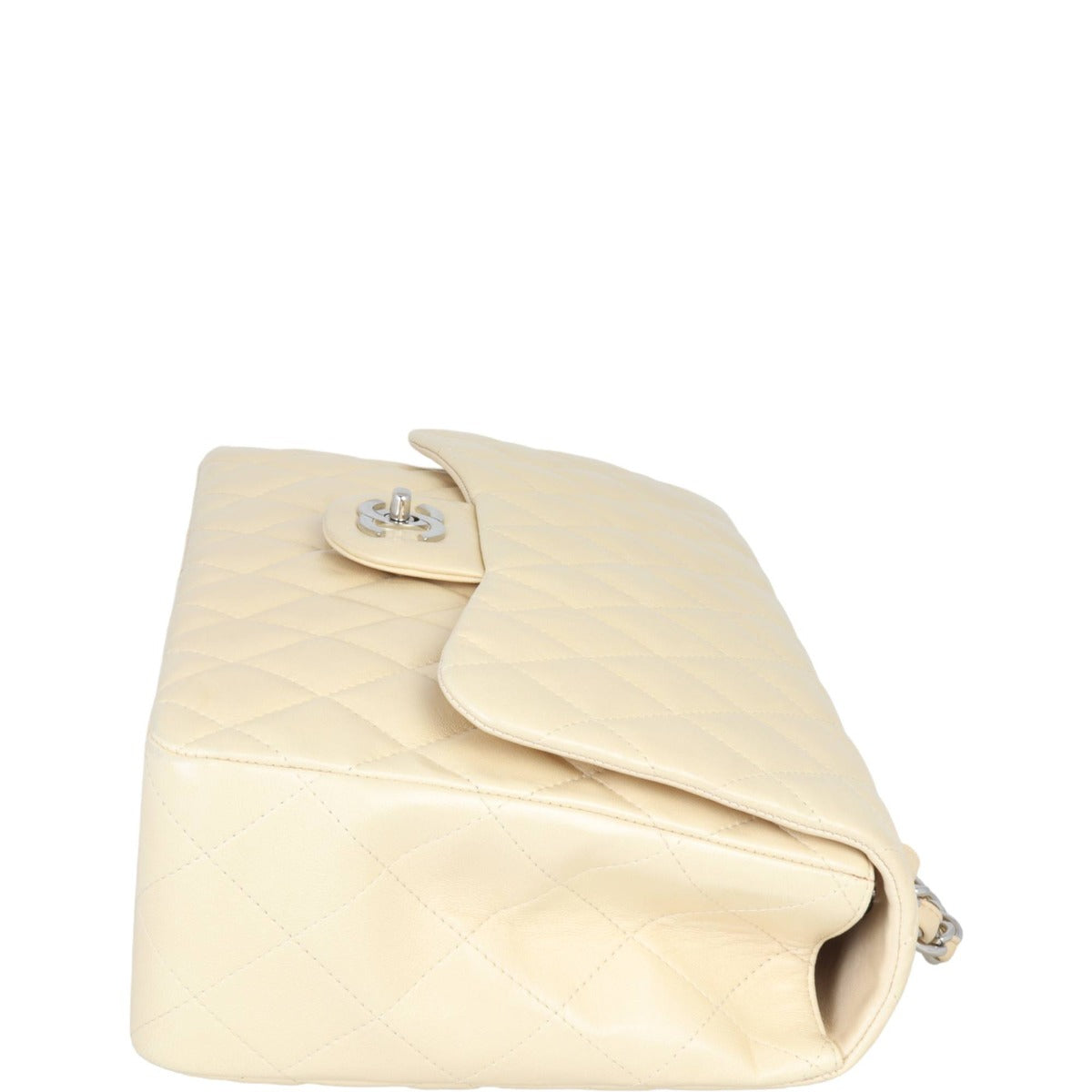 Chanel Classic Single Flap Jumbo | Beige Lambskin