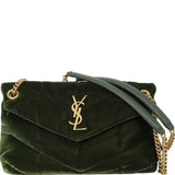 Saint Laurent Loulou Puffer Small Velvet