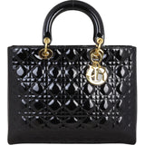 Dior Lady Dior Large Patent