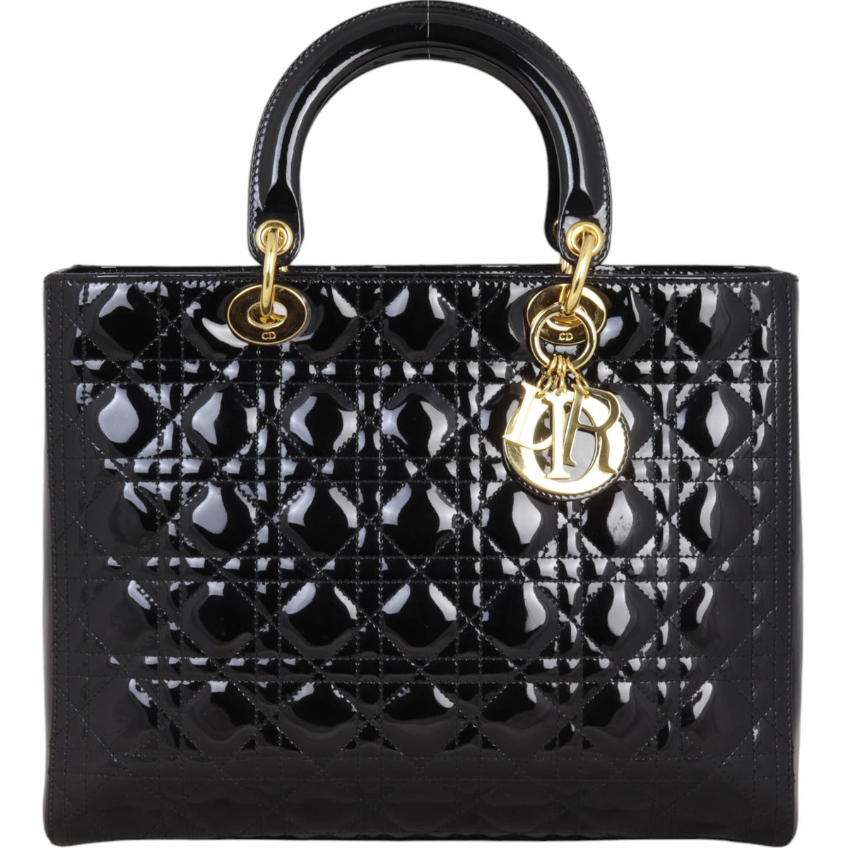 Dior Lady Dior Large Patent