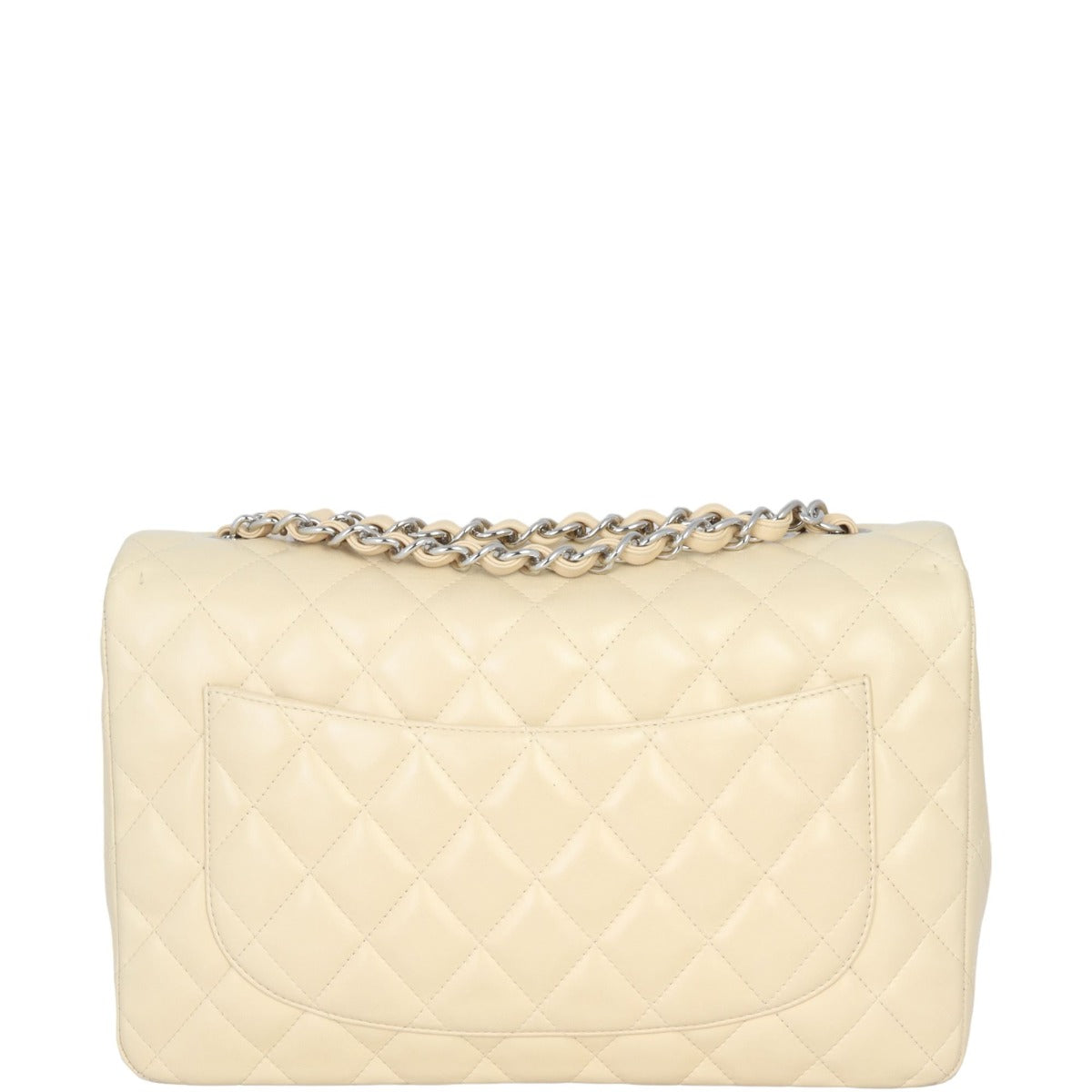 Chanel Classic Single Flap Jumbo | Beige Lambskin