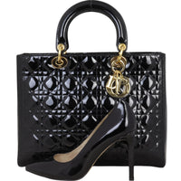 Dior Lady Dior Large Patent