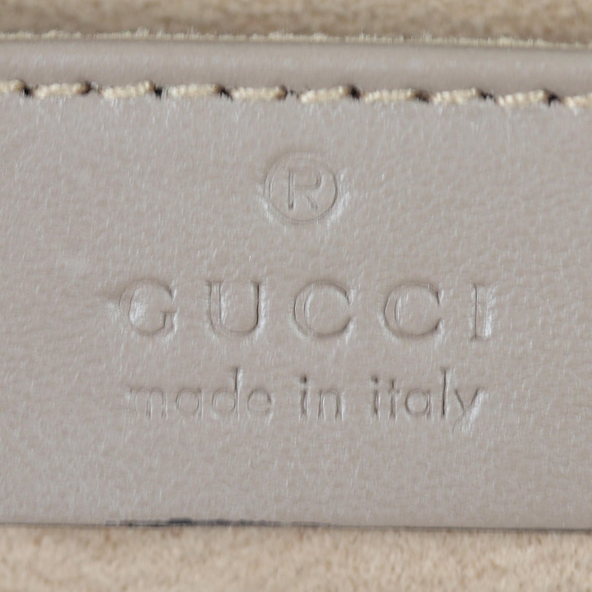 Gucci GG Marmont Small Camera Bag Interior Stamp