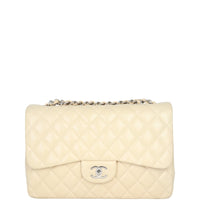 Chanel Classic Single Flap Jumbo | Beige Lambskin