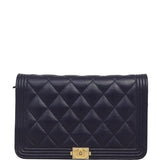 Chanel Boy Wallet on Chain | Navy Blue