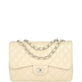 Chanel Classic Single Flap Jumbo | Beige Lambskin