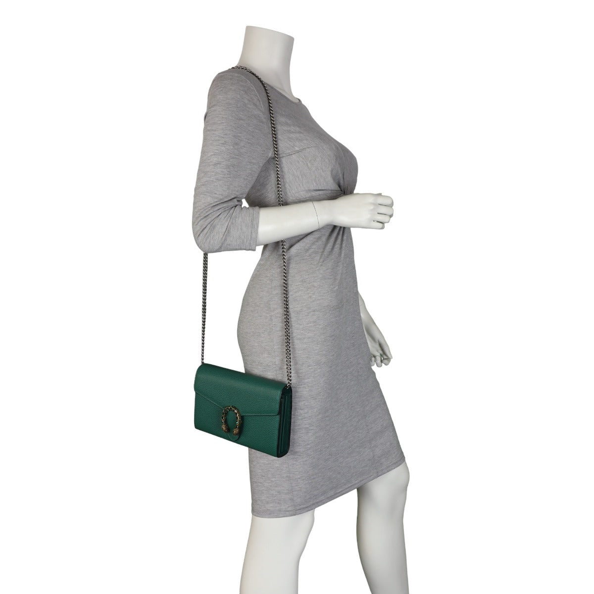 Gucci Dionysus Mini Leather Chain Wallet