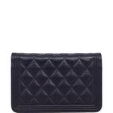 Chanel Boy Wallet on Chain | Navy Blue