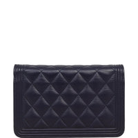 Chanel Boy Wallet on Chain | Navy Blue