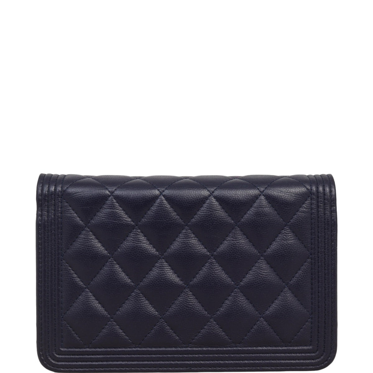 Chanel Boy Wallet on Chain | Navy Blue